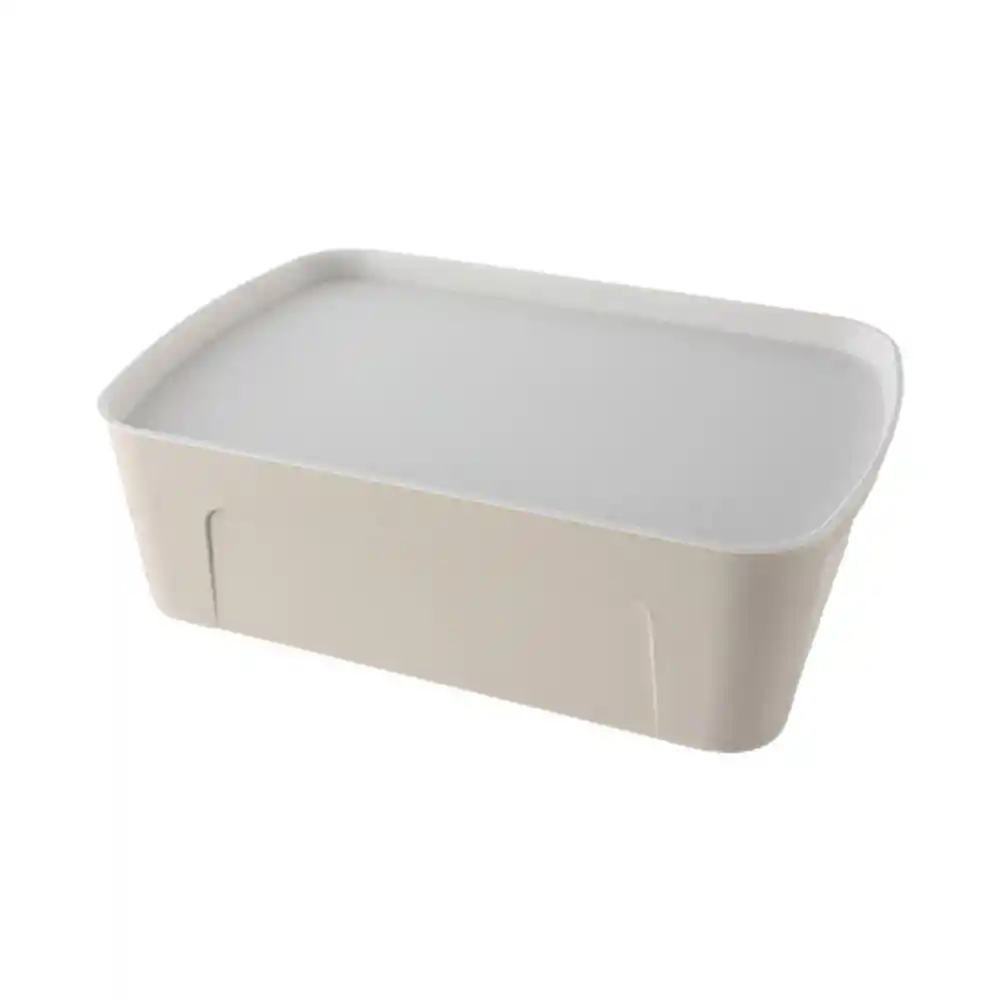 Caja Organizadora Plástica Solida Arena Letras