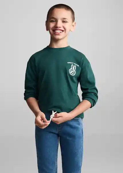 Jean Comfy Tejano Medio Talla 11 Niños Mango