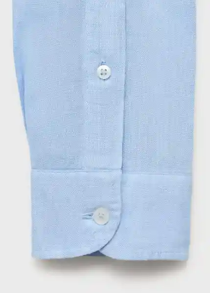 Camisa Avispa Celeste Talla S Hombre Mango