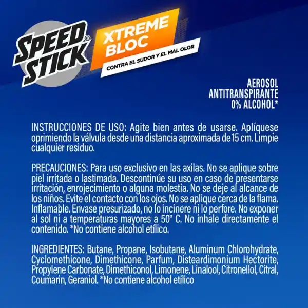 Desodorante Hombre Antitranspirante Speed Stick Spray 91g x2