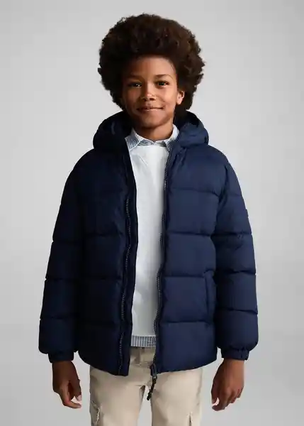 Abrigo Anorak America7 Navy Talla 06 Niños Mango