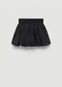 Falda Cloudon Negro Talla M Mujer Mango