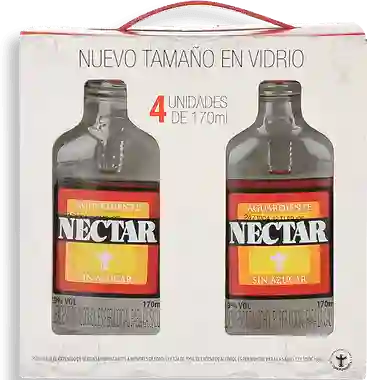 Aguardiente Nectar Rojo Tradicional Four Pack 170 ml