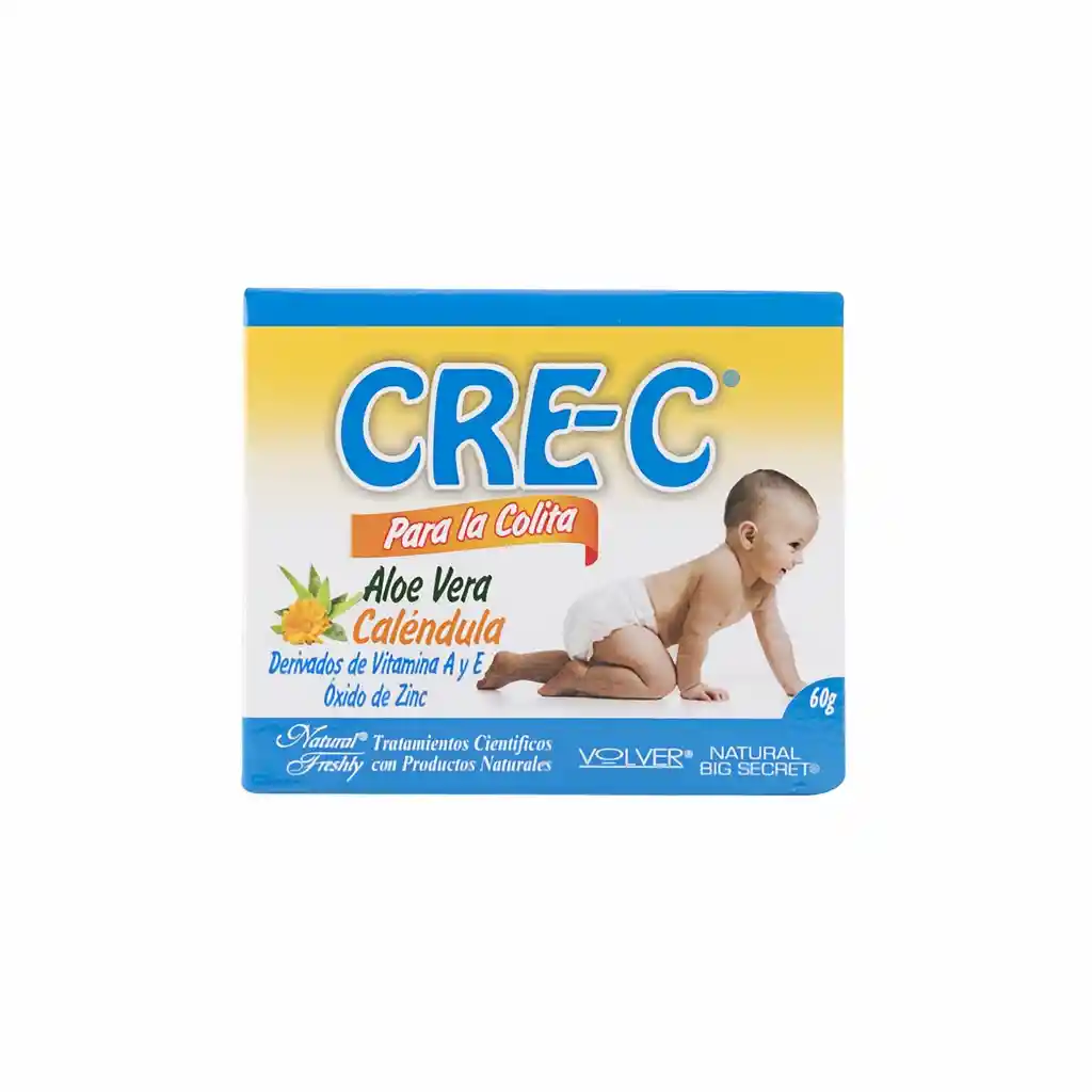 Cre-C Crema para la Colita del Bebé con Aloe Vera y Caléndula