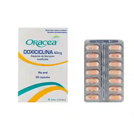 Oracea (40 mg) Cápsulas de Liberación Prolongada