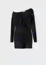 Vestido Reef Negro Talla M Mujer Mango