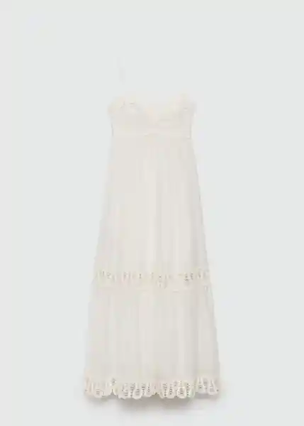 Vestido Nanit Offwhite Talla S Mujer Mango