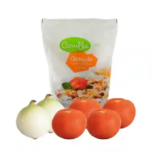 Combo Carulla Granola Miel + Cebolla Cabezona Blanca + Tomate