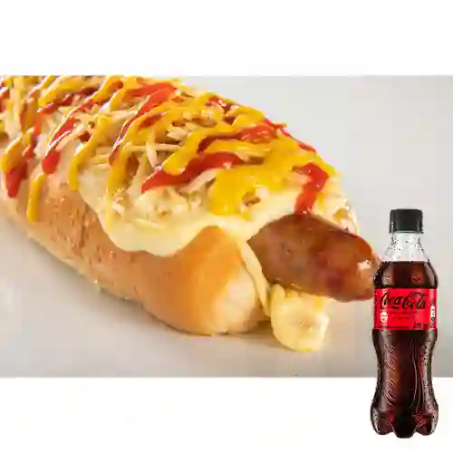 Cmb choriperro+coca cola sin azúcar400ml