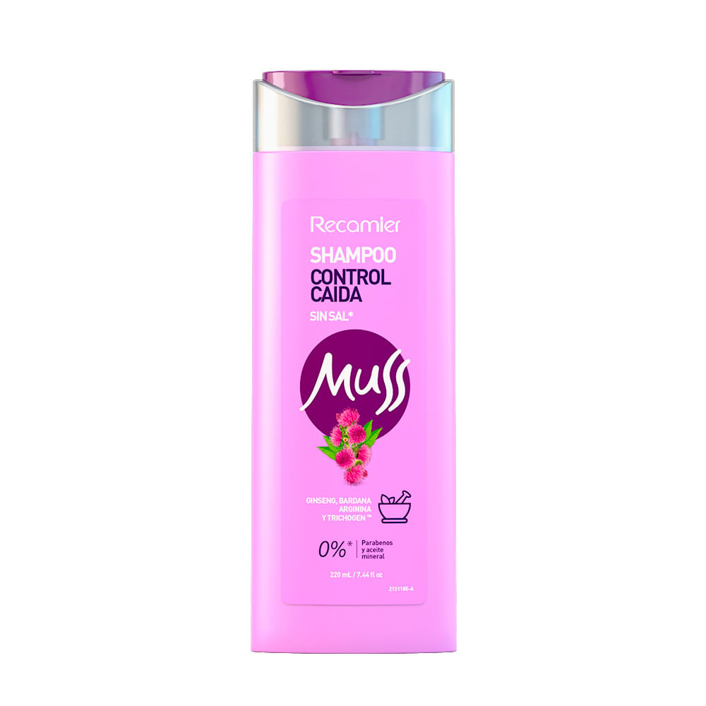 Muss Shampoo Control Caída sin Sal 220 ml