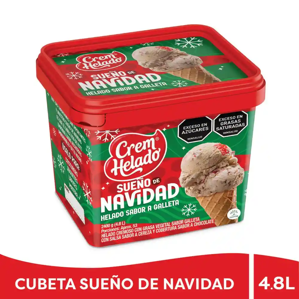 Helado Crem Helado Navidad (2400 Gr)