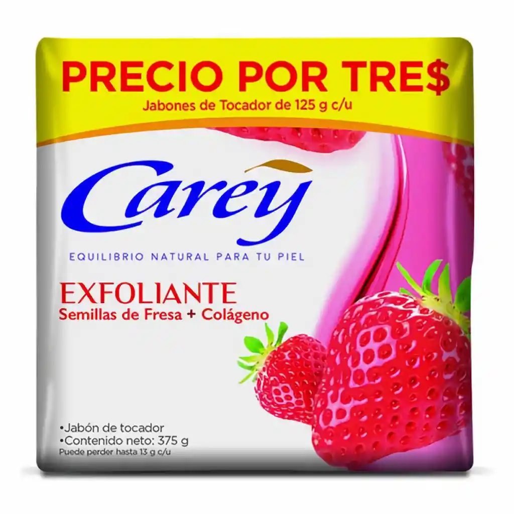 Carey Jabón de Tocador Exfoliante