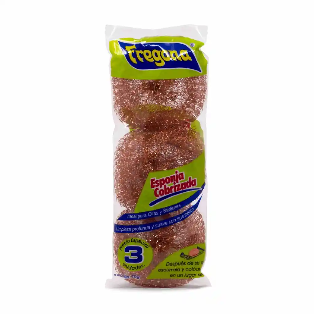 Fregona Esponja Cobrizada X3Unidades