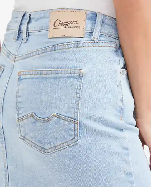 Falda Femenino Azul Cristalino Claro Talla 8 Chevignon