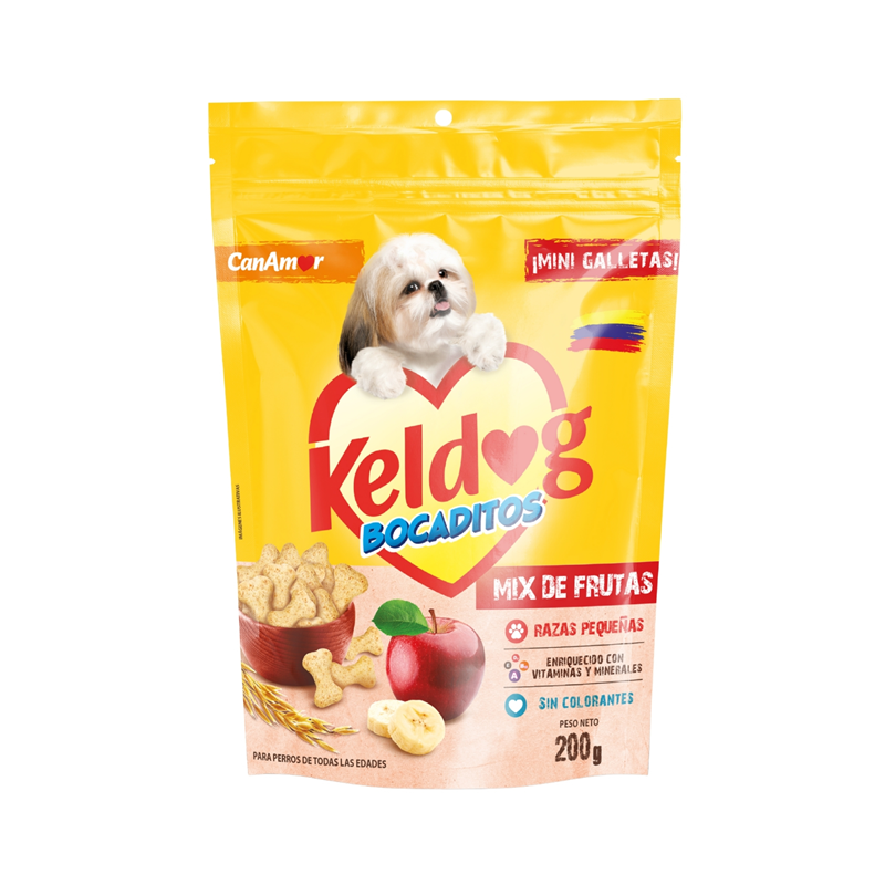 Can Amor Snack Para Mascota Bocaditos Mix Frutas Razas Pequeñas 200 g