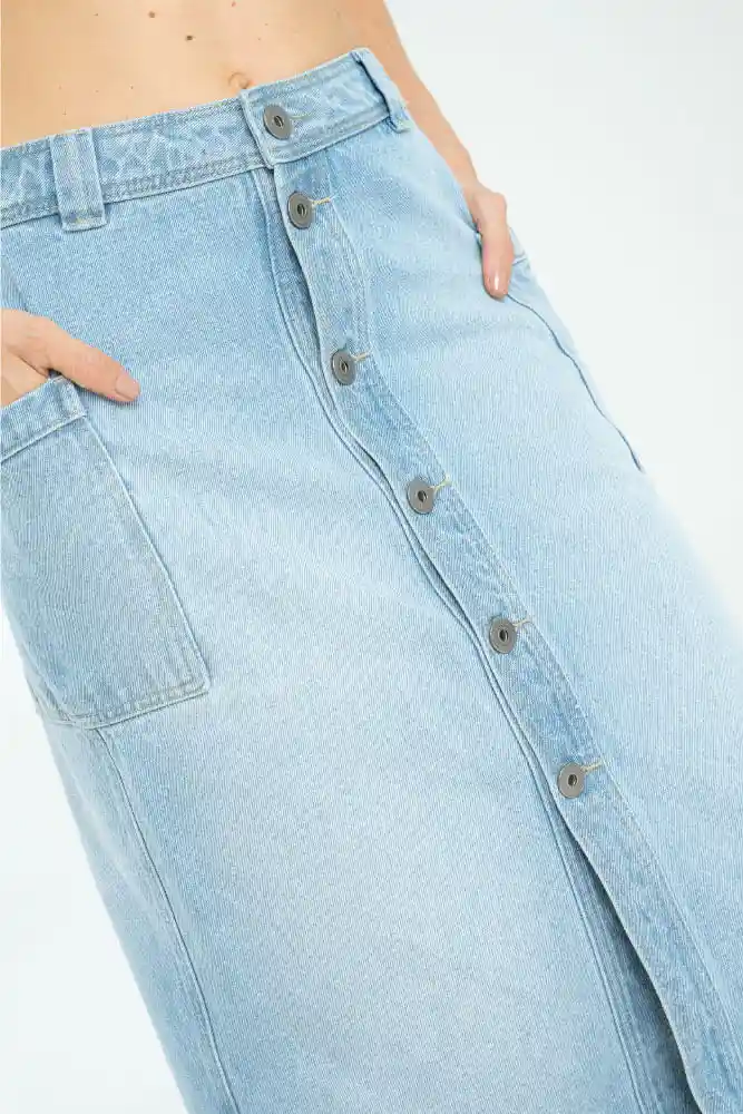 Falda Midi Botones