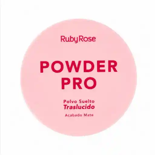 Polvo Suelto Ruby Rose Traslucido Estuche
