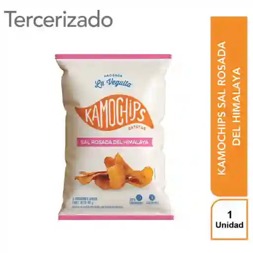 Kamochips Chips de Batata Sal Rosada Del Himalaya