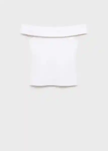 Top Pepe Blanco Talla M Mujer Mango