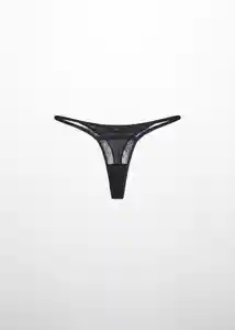 Tanga Xcaeli Negro Talla M Mujer Mango