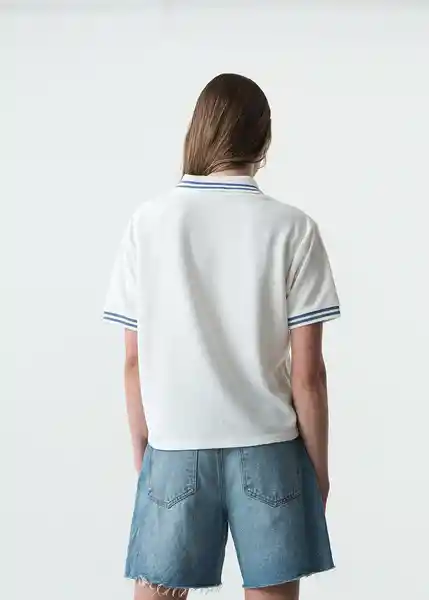 Camiseta Mujer Crudo Puro Claro Talla M 503G043 Naf Naf