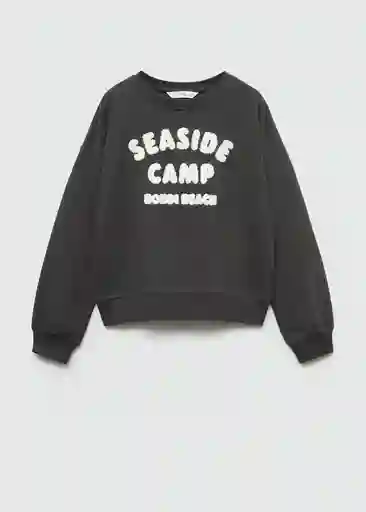 Sudadera Seaside Antracita Talla 12 Niñas Mango