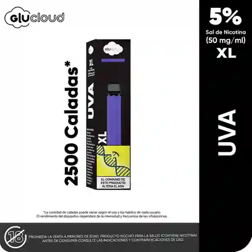 Glucloud Vape Grape Soda XL / 2500 Puff