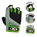 K6 Guantes Para Gimnasio Cuero Fitness Maxcare Verde Talla L