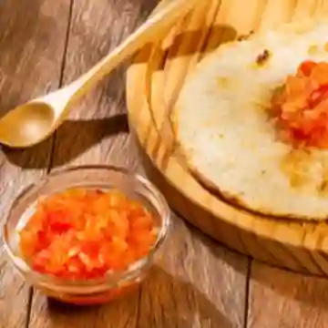 Arepa Paisa con Hogao