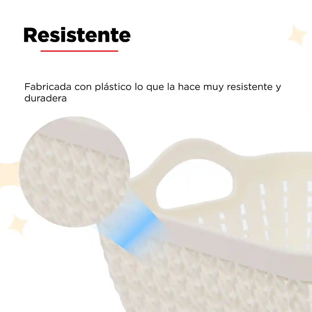 Miniso Organizador de Plástico Blanco S