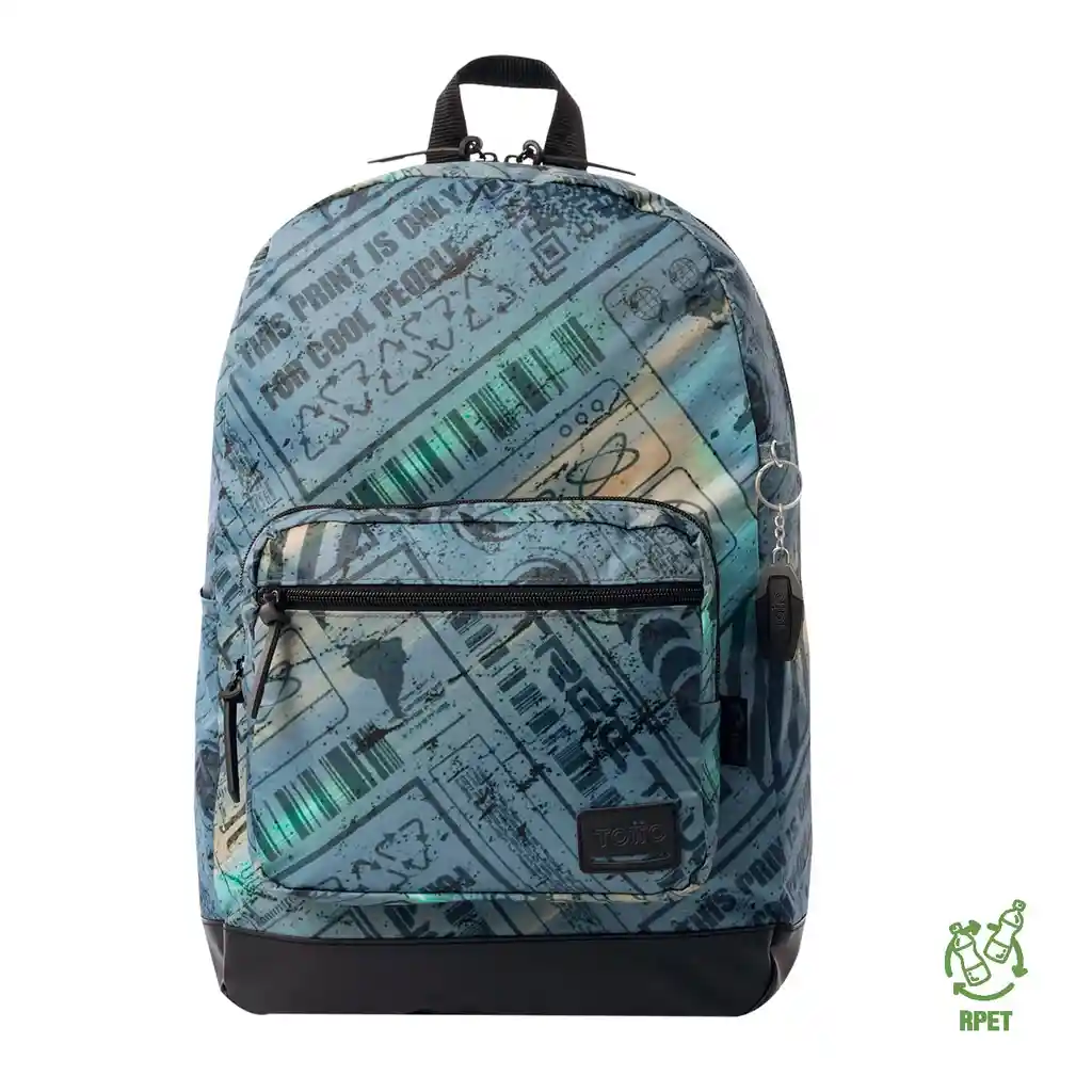 Morral Universitario Porta Pc 14" Tocax Gris Hombre