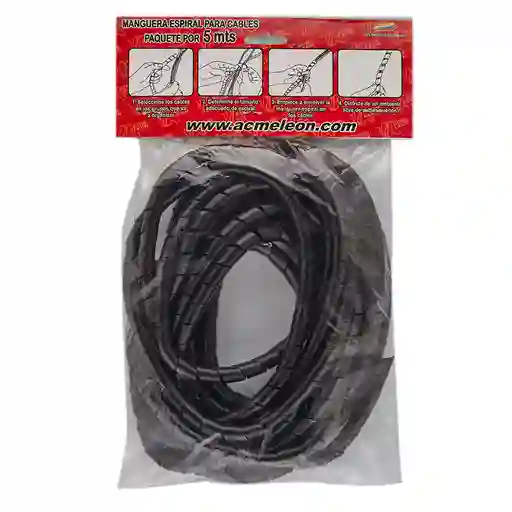 Acme Leon Manguera Espiral Cables Negra 1/2 Es2mg2af35