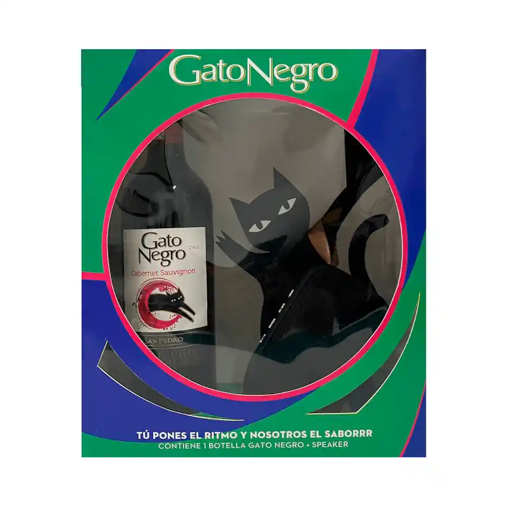 Vino Gato Negro Cabernet*750ml+gts Bafle