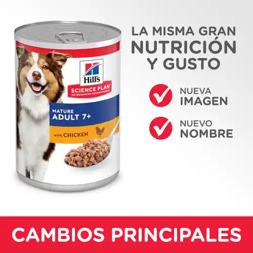 Hills Alimento Humedo Para Perro Mature Chicken 368 G