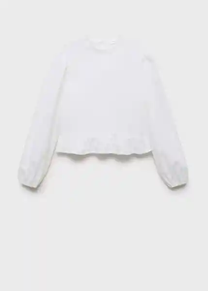 Camisa Poplin Offwhite Talla 22 Teen Niñas Mango