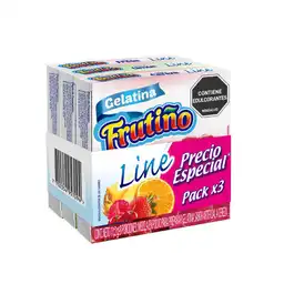 Frutiño Mezcla Polvo Gelatina Sabor Artificial Surtidas