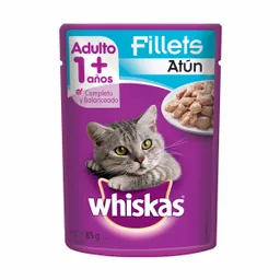Whiskas Alimento Húmedo para Gatos Adultos con Filetes de Atún