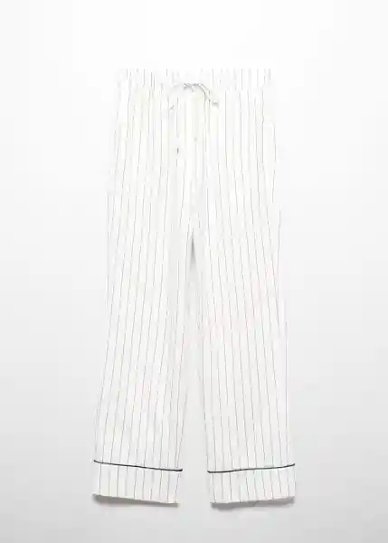 Pantalón Pijama Vega Off White Talla L Mujer Mango