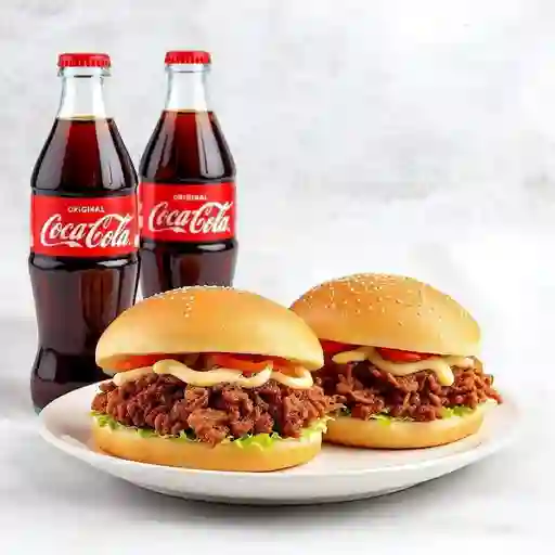 Combo sanguches y coca cola