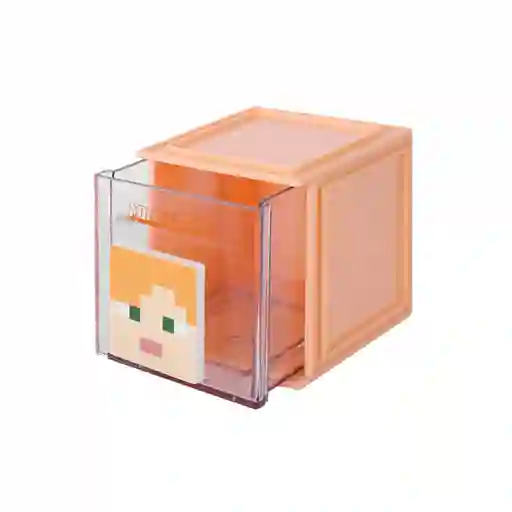Caja Pequeña Alex Serie Minecraft Amarillo Oscuro Miniso