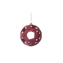 Ornamento Bola 8x8 Rojo