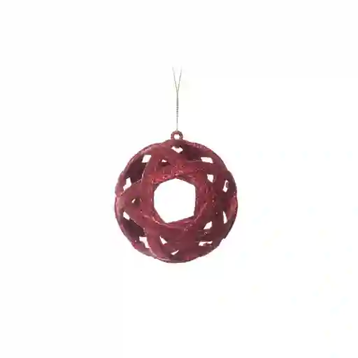 Ornamento Bola 8x8 Rojo