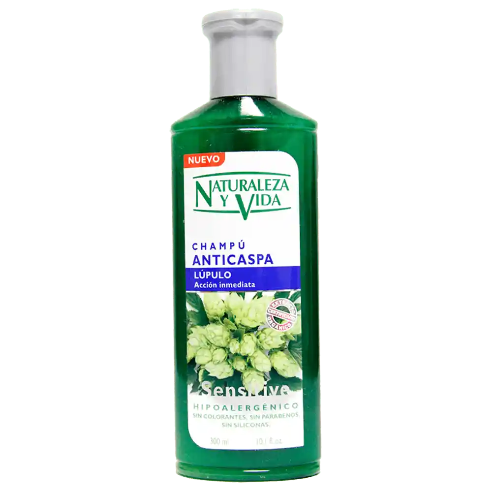 Naturaleza Vida Shampoo Anticaspa Lúpulo Sensitive