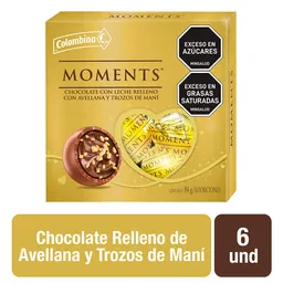 Moments Chocolate Relleno Avellana Y Mani