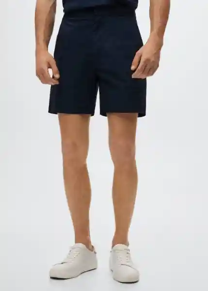 Bermuda Gen Navy Talla 40 Hombre Mango