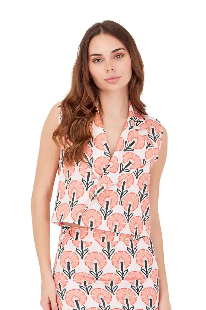 Chaleco Enchanted Terrracota Fiorella