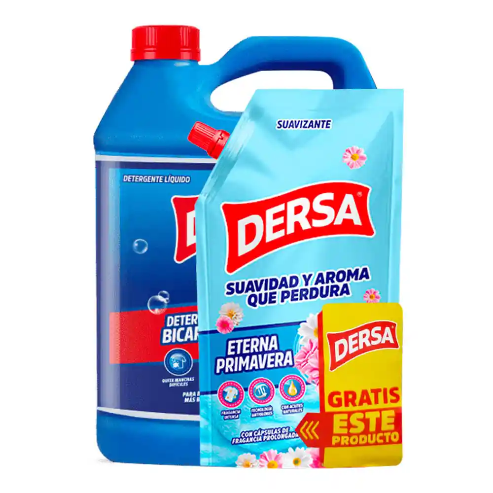 Detergente Líquido Dersa X 4000 Ml Gratis Suavizante