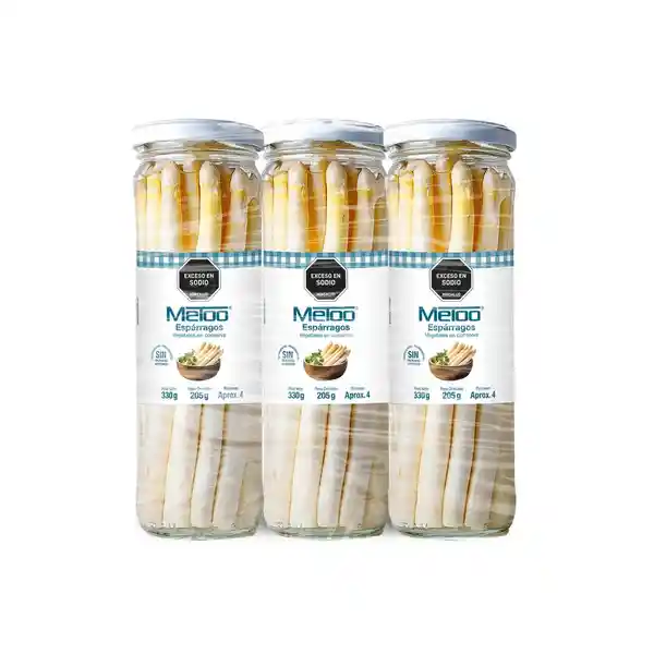 Metoo Pack Espárrago Vegetales en Conserva