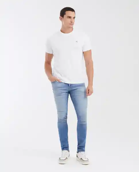 Jean Súper Slim Fit Rider Azul Francés Medio T 32/32 Chevignon