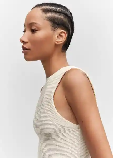 Top Perlato Crudo Talla S Mujer Mango